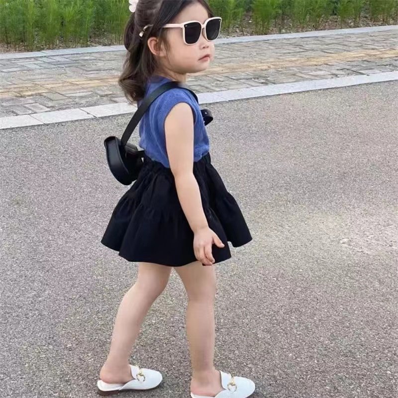 女童夏装2026新款洋气半身裙短裙A字裙女孩公主裙四季时髦百搭潮