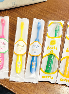 现货日本进口Ci儿童牙刷 日本齿科专用 中毛旋律小动物3-5岁5-7岁