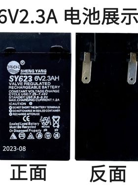 SY625/TY623 6V2.3/2.5Ah晟阳充电电池电瓶电子浦春天平称仪表头