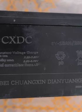 CXDC蓄电池TH6-10儿童车电动玩具车电池6V10AH/20HR童车汽车电瓶