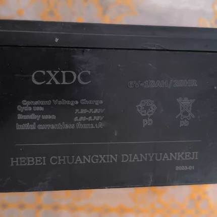 CXDC蓄电池TH6-10儿童车电动玩具车电池6V10AH/20HR童车汽车电瓶
