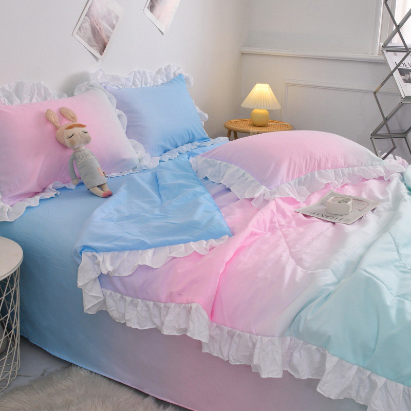 小清新纯水洗棉夏凉被空调被可水洗夏季薄被床笠床单三四件套夏被,床上用品,床品套件/四件套/多件套,淘宝优惠券,粉丝福利购,淘宝优惠卷