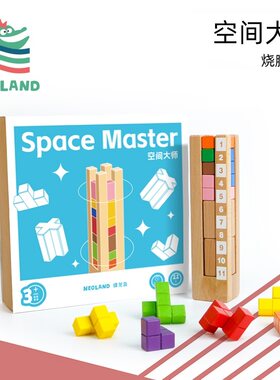 Neoland绿龙岛空间大师立体拼搭积木 幼儿逻辑思维专注力早教桌游