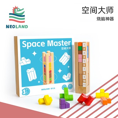 Neoland绿龙岛空间大师立体拼搭积木 幼儿逻辑思维专注力早教桌游