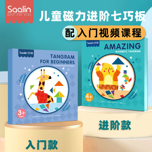 莎林便携七巧板逻辑思维智力拼图