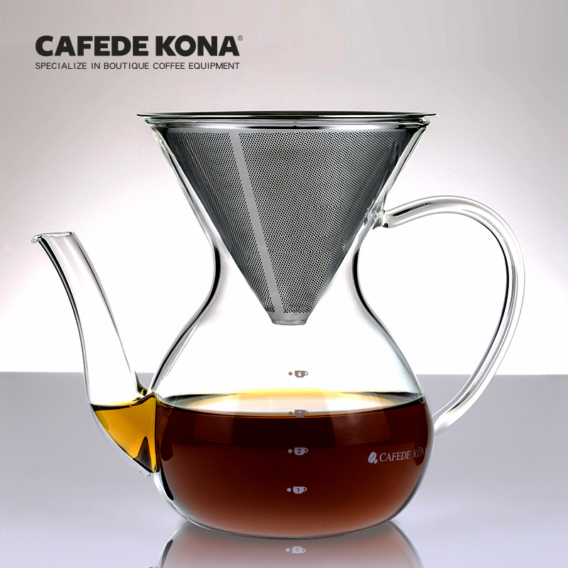 CAFEDE KONA咖啡壶 手冲咖啡过滤网套装家用玻璃滴漏壶 咖啡漏斗在类目 餐饮具, 咖啡器具, 咖啡壶中 - 来自Buy2taobao.com提供专业的淘宝代购服务