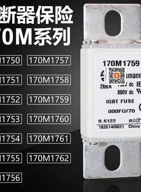 熔芯170M1750 1751 1752 1753 170M1754 1755 1756直流熔断器