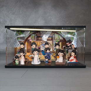 适用庆余年2经典还原系列角色盲盒Q版手办亚克力场景盒灯光收纳盒