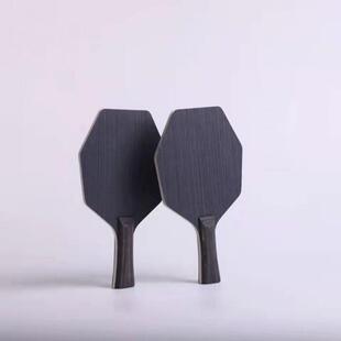 球拍乒乓球拍直销科技乌木面七层木六边形底板手柄异形PE长胶横拍