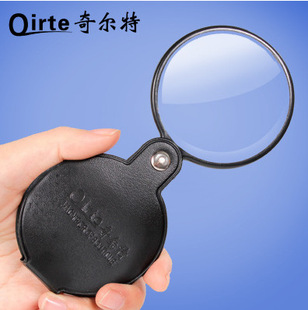 奇克奇尔特QK-6004活柄放大镜60MM折叠放大镜10倍便携式放大镜