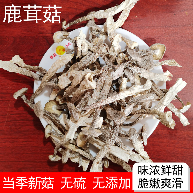 鹿茸菇干货500g鹿茸菌古田特产脆菇蘑菇干香菇菌类菇类煲汤料包邮