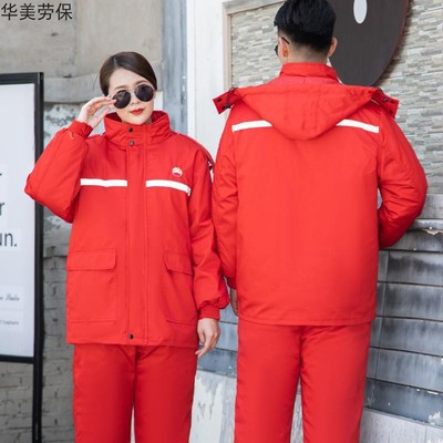 冬季加棉加厚套装耐磨可拆卸