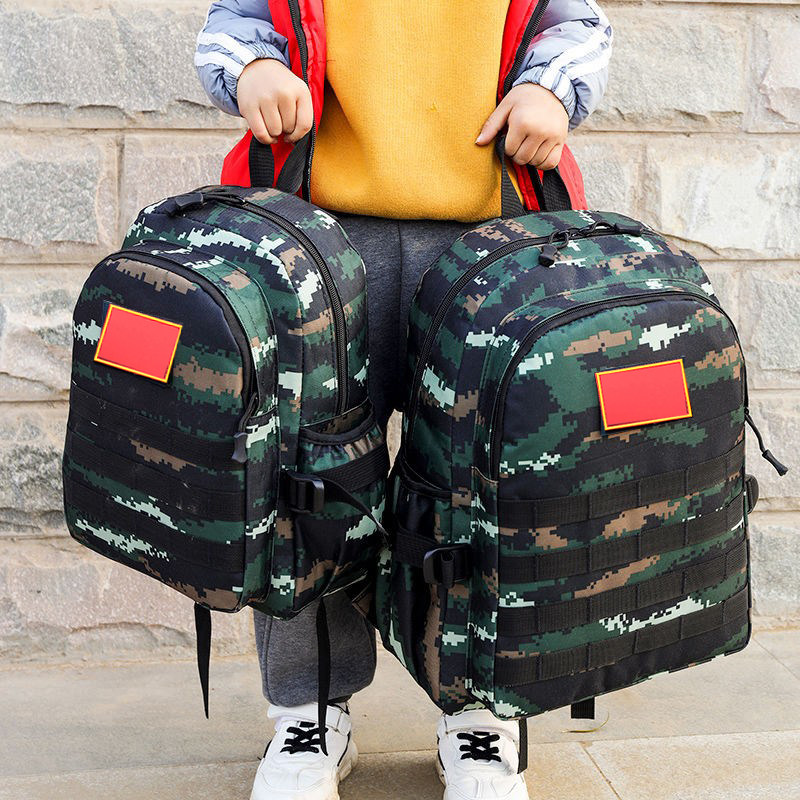 儿童春游背包小学生外出战术小型特种兵特警军人军事迷彩书包男童