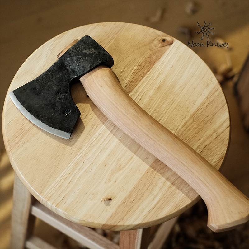 晌午&九格专业雕刻斧碳钢高硬度户外手工斧bushcraft伐木斧木工斧