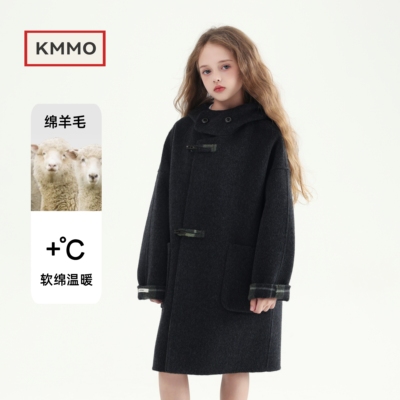 儿童双面羊绒大衣2025新款