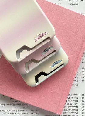 24 hatch “ 夏日多巴胺” 进口印刷圆边韩国插卡菲林保护套磨砂质感手机壳适用于苹果12-15系列