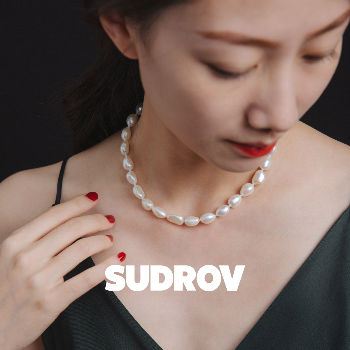 SUDROV素觉巴洛克珍珠项链女锁骨链手链时尚珍珠饰品实用生日礼物