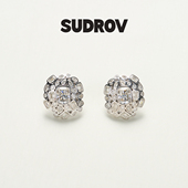 10克拉 SUDROV 素觉 克拉小姐系列灵动莫桑石耳钉耳饰精致耳环