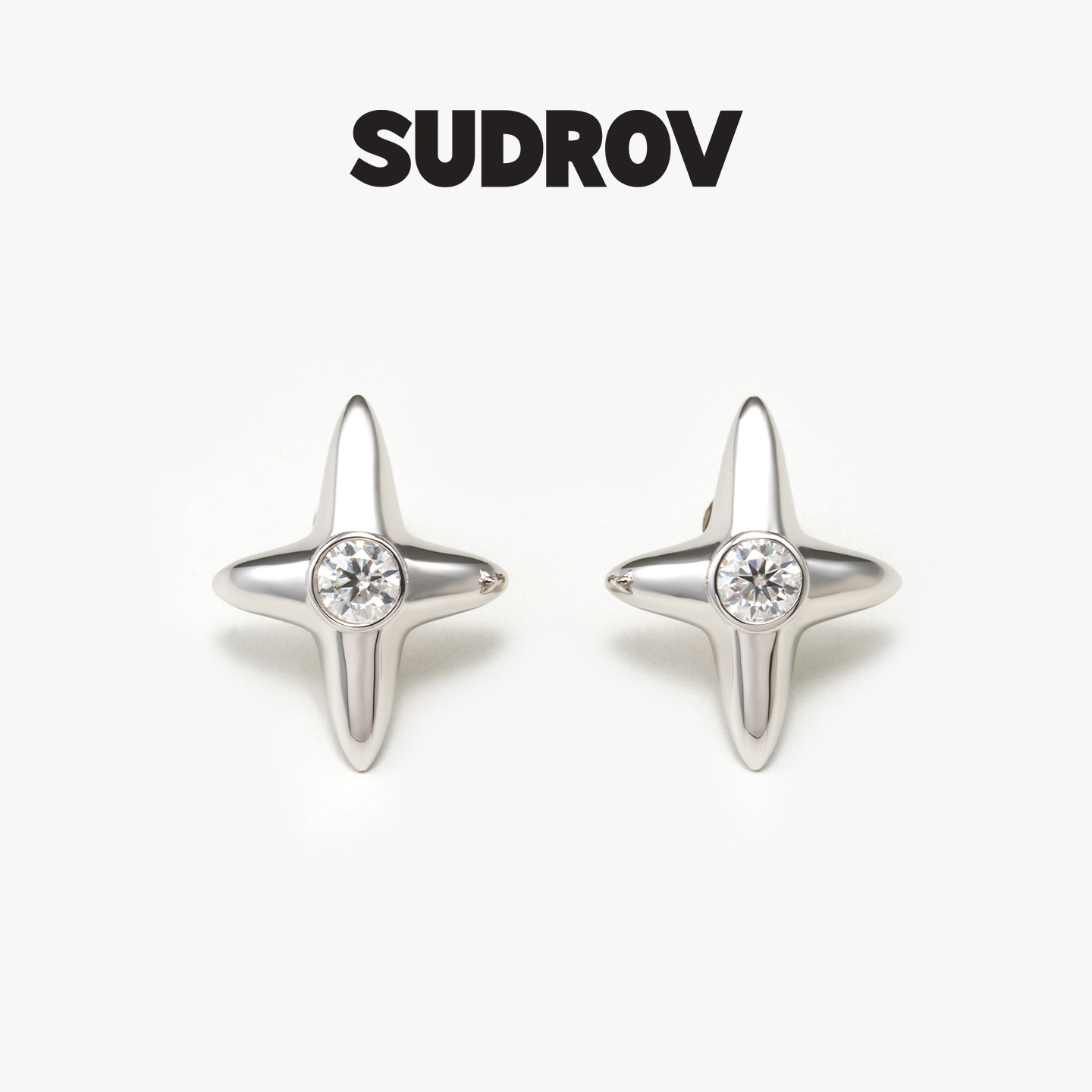 SUDROV/素觉VARIOUS STARS®繁星系列闪烁的星星耳钉简约气质耳饰