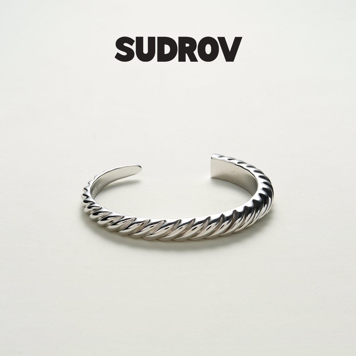SUDROV素觉设计感女银镯子