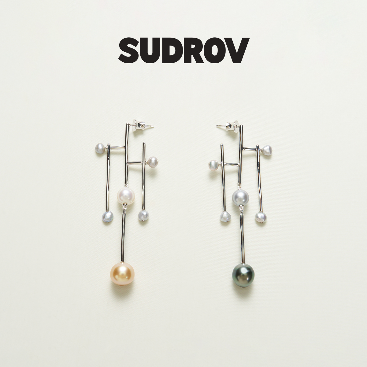 SUDROV素觉925银珍珠耳坠