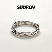 手镯女五环镯子经典 素觉小众设计师款 个性 百搭925银镯