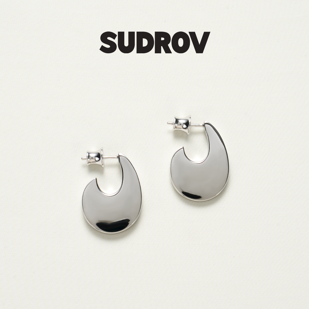 SUDROV素觉耳环925银创意时尚耳钉气质耳坠个性简约耳饰女