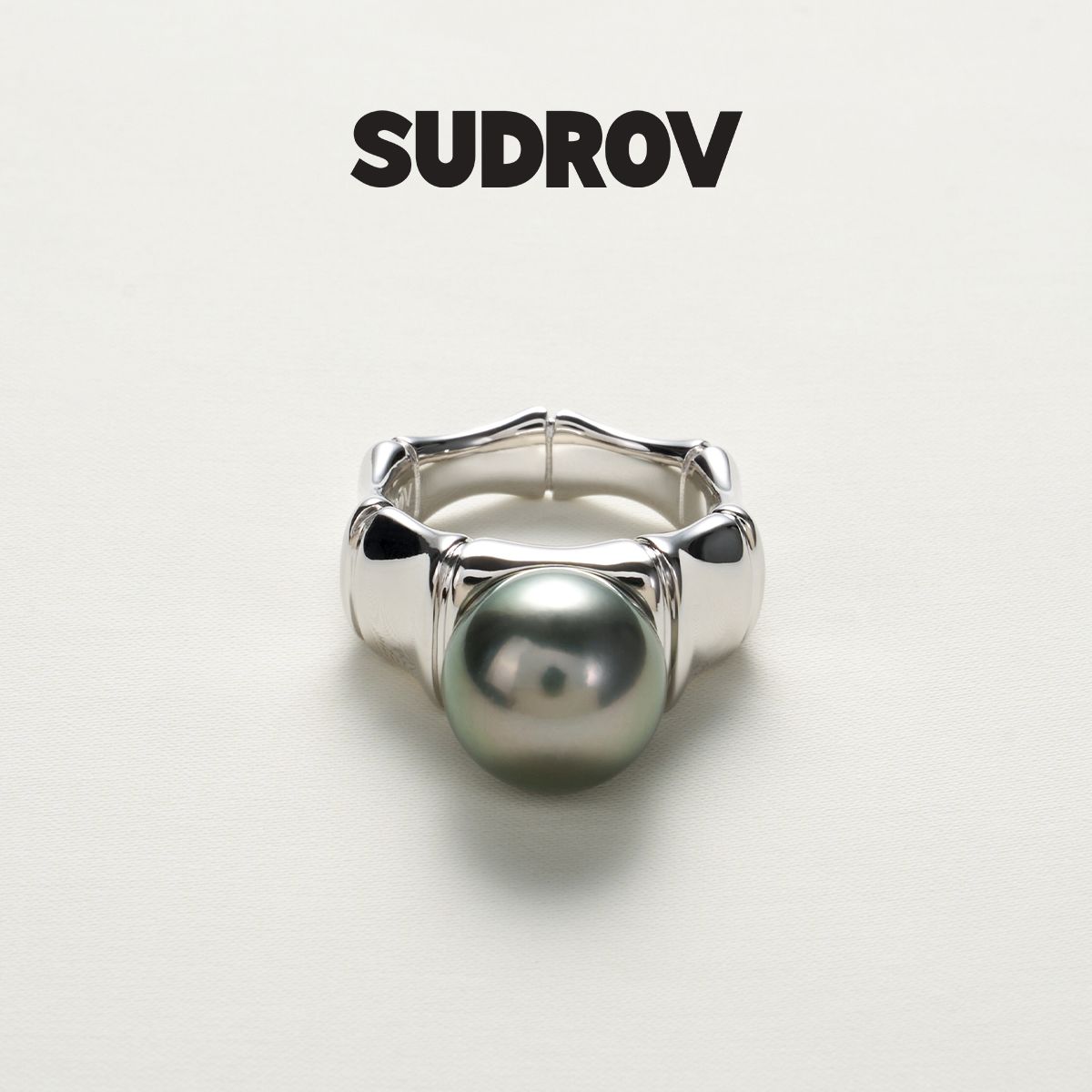 SUDROV素觉珍珠竹节戒指