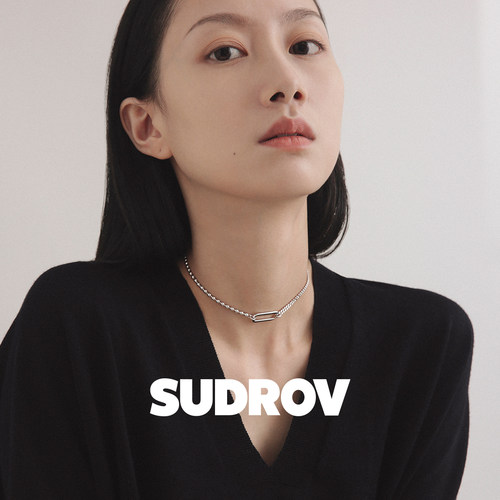 SUDROV素觉925银珍珠项链女