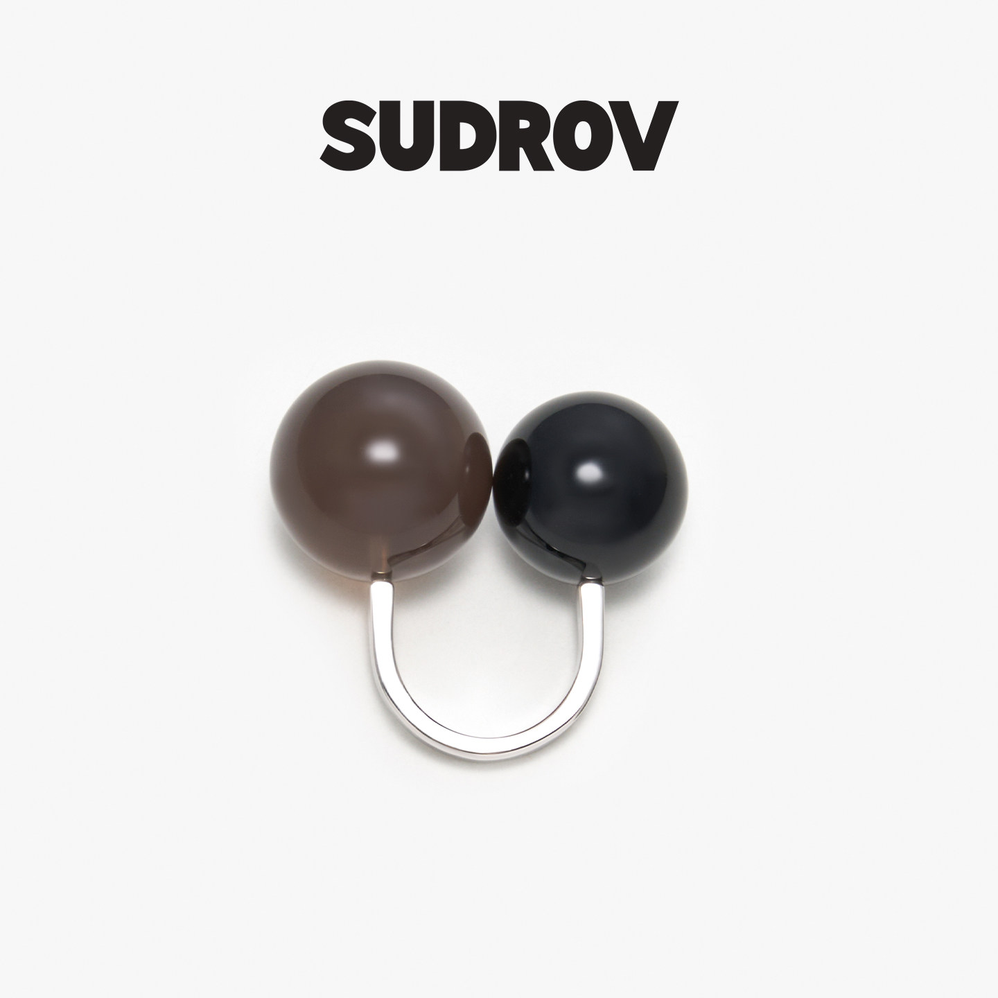 SUDROV素觉小众设计指环高级感独特宝石戒指设计师品牌食指戒女