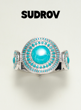 SUDROV素觉Lucky Sign™系列轻奢精致小众新中式手链女绿松石手镯