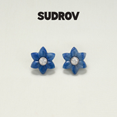SUDROV 素觉2025新款 花谧®系列高级感轻奢莫桑钻耳钉耳环耳饰女