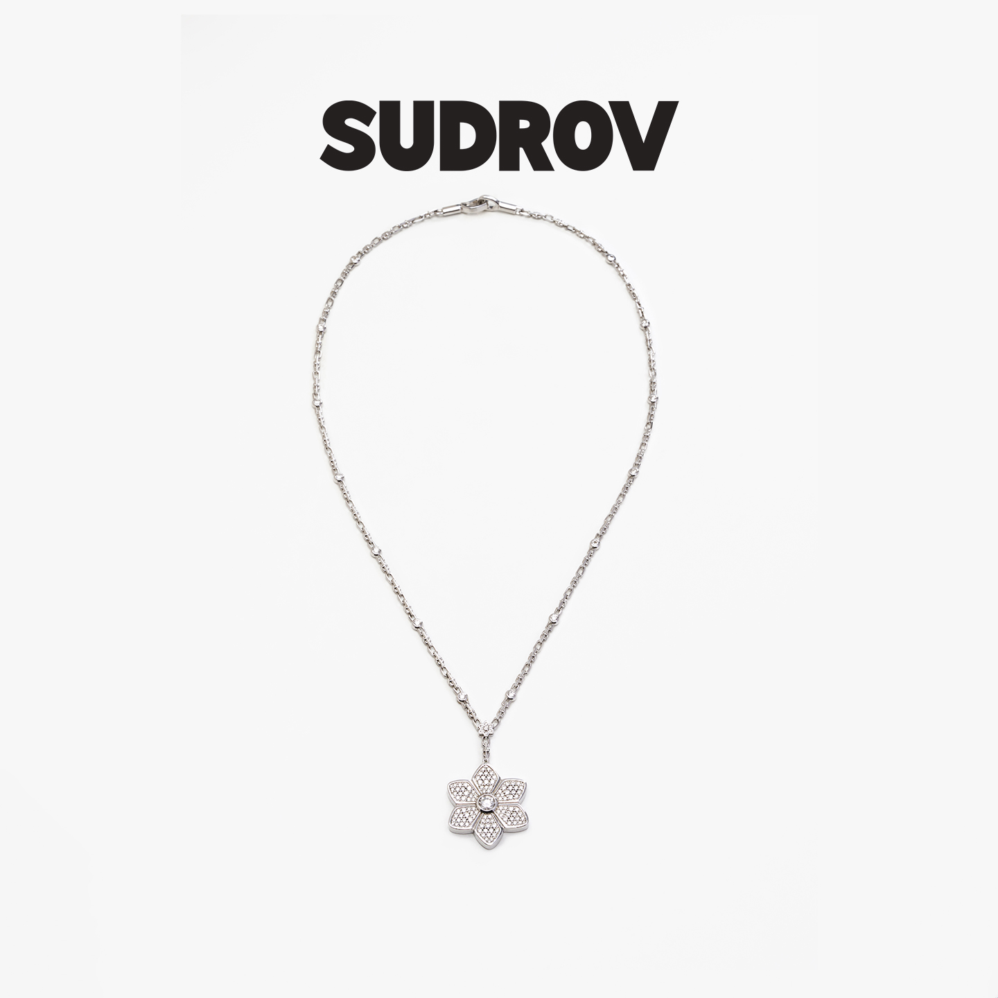 SUDROV素觉栀子花项链