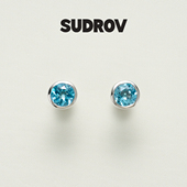 SUDROV素觉2025新款 耳环高级感轻奢气质耳钉托帕石秋冬度假风耳饰