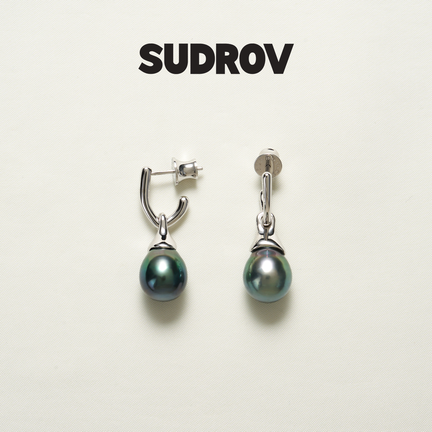 SUDROV素觉925银海水珍珠女耳环