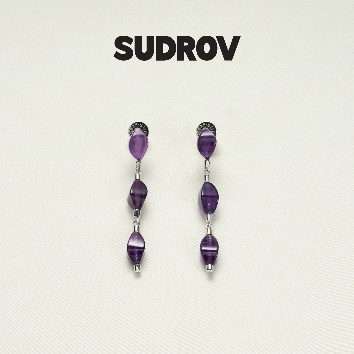 SUDROV素觉2025新款紫水晶耳坠
