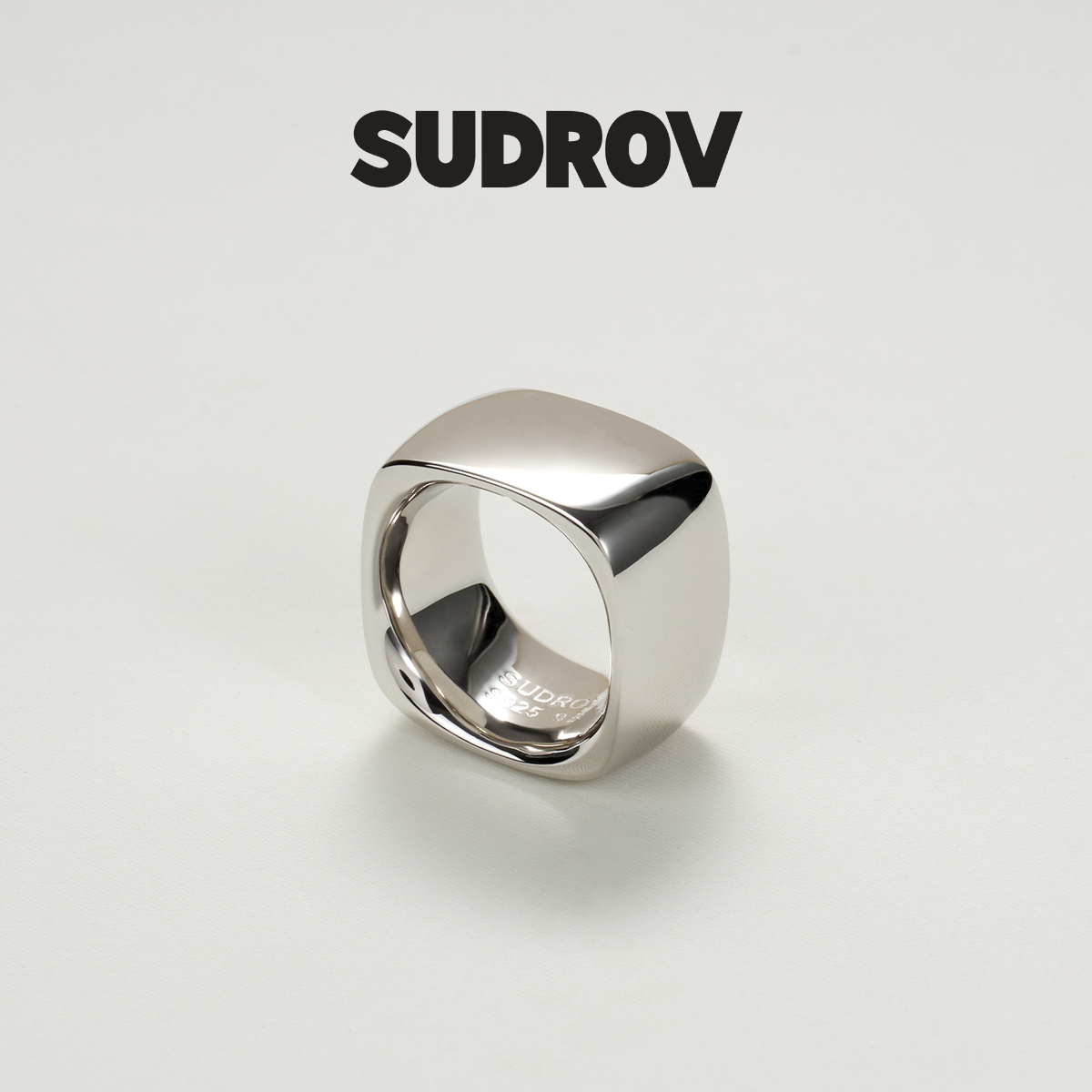 SUDROV素觉冷淡风银戒指