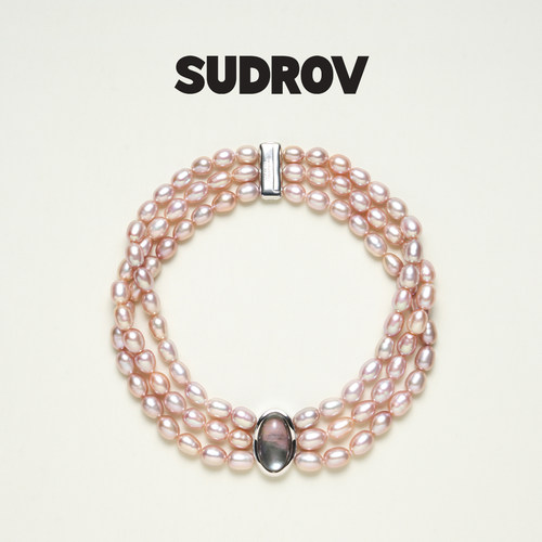 SUDROV/素觉Graceful Magic®系列粉紫色珍珠项链女颈链锁骨链