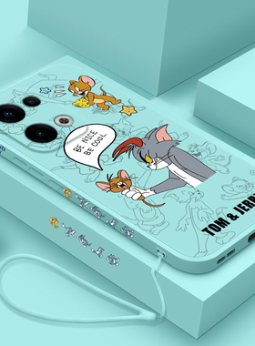 适用opporeno13手机壳新款卡通猫和老鼠Reno13Pro硅胶保护套Ren013Pr0全包防摔软壳0pp0液态个性创意女款