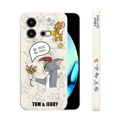 iqooneo8pro手机壳新款iqooneo8防摔猫和老鼠vivoiqooneo8男液态硅胶5G软壳iq00neo8全包超薄保护套网红外壳