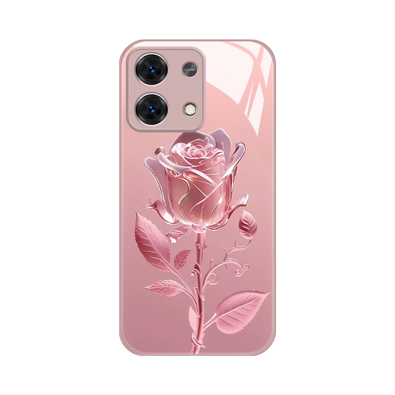 适用红米note13pro手机壳液态玻璃小米note13pro+个性创意玫瑰花Redminote13r全包防摔保护套Noto潮牌女款