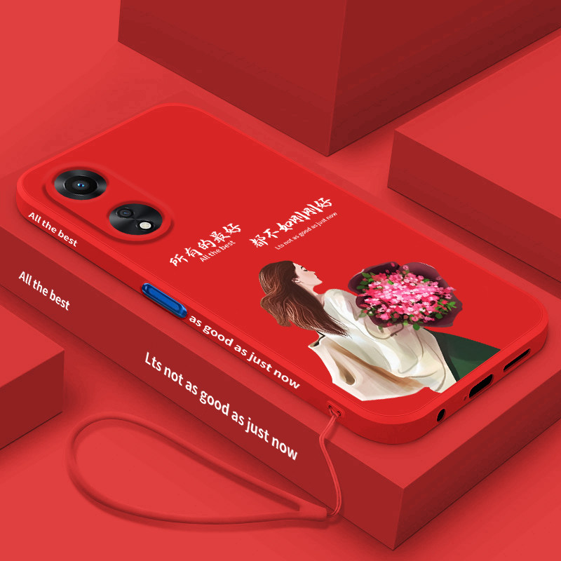 oppoa1活力版手机壳新款a1手机套网红色软壳OPPO A1液态硅胶5G潮牌直边女神款高级感PHJ110全包防摔超薄外壳属于什么档次？