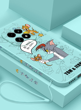 适用opporealmev60手机壳新款卡通猫和老鼠真我V60S硅胶保护套RMX3996全包防摔软壳RMX3995液态个性创意女款