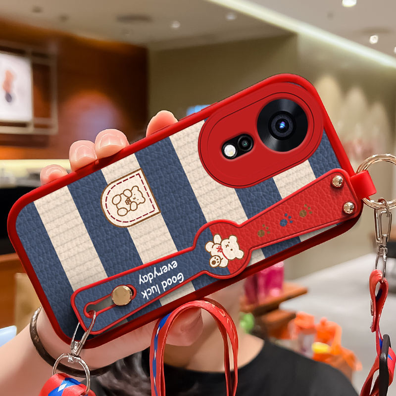 小熊适用华为智选Hi nova12se手机壳新款腕带小羊皮中邮hinova12se保护套嗨12SE全包防摔SUP-BD00潮牌男女款