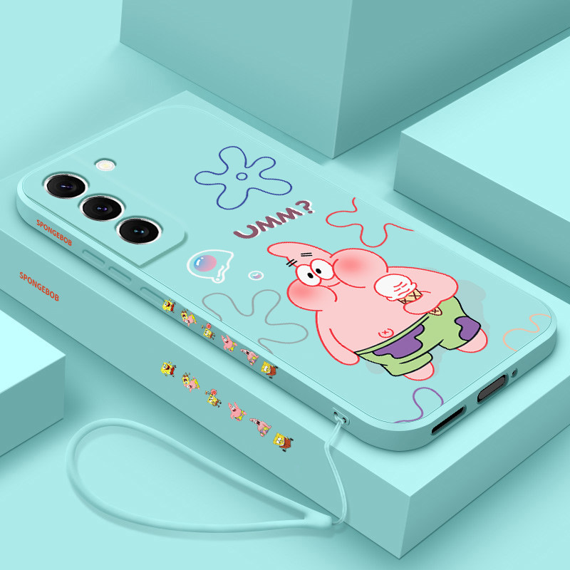 三星s22手机壳s22ultra派大星新款直边超薄s22十手机套防摔uItra软壳Galaxy液态硅胶全包女网红s22+外壳男生