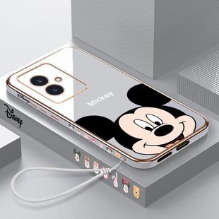 适用华为荣耀100手机壳新款荣耀90gt卡通米奇90pro电镀手机套80SE高级防摔80pro直屏版轻奢时尚男女款