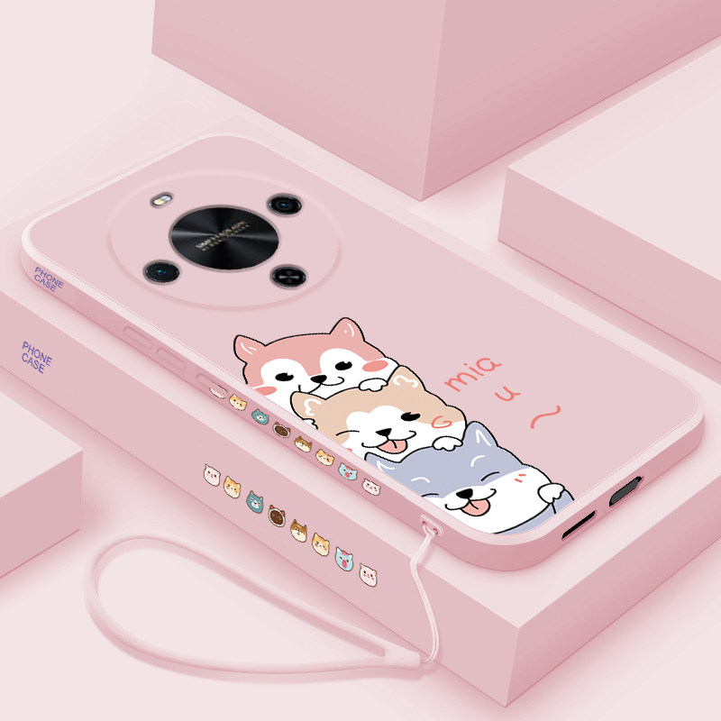 适用华为畅享70x活力版手机壳卡通三只狗狗畅想70x活力版新款保护套7ox全包防摔BRE-AL00a潮牌简约个性男女款