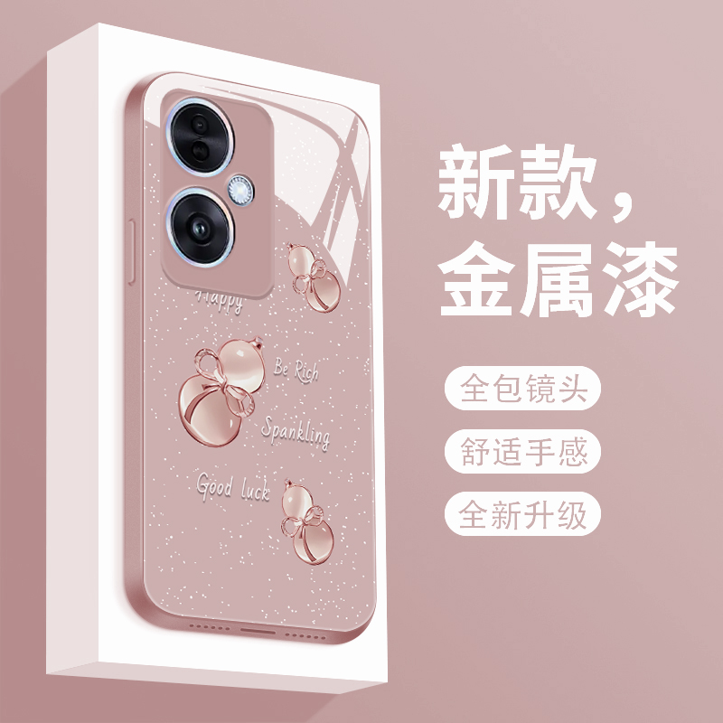 玉葫芦适用oppoa1s手机壳新款液态玻璃OPPOA1S个性创意保护套0pp0 A1s全包防摔硬壳PJB110潮牌简约高级女款