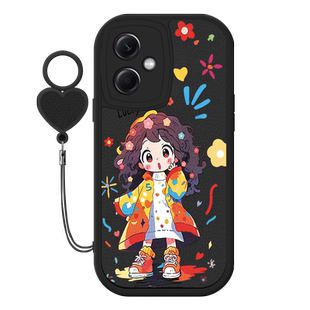 Luck女孩适用Redmi红米note12turbo手机壳新款小羊皮12pro+手机套12rpro个性创意极速版全包防摔tpor潮牌简约