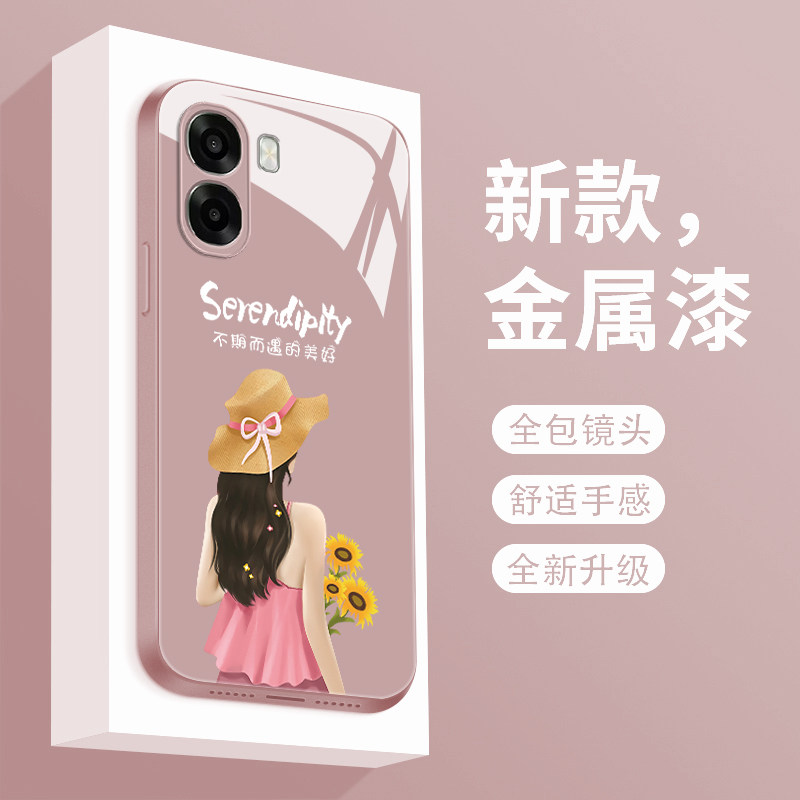 不期而遇适用OPPOA6S手机壳新款液态玻璃A6i+保护套全包防摔A6V个性创意0pp0a6c轻奢简约女款